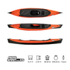 Neris Smart Pro XS Foldable Kayak for One Person. Orange top, black bottom.