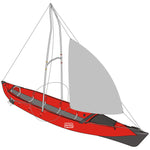 Genaker Sail Rig | Downwind Sailing Kit for Smart & Smart Pro Kayaks | 3 m² Flexi Mast