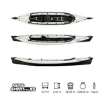 Neris smart pro xs is a single seater kayak. This one it's been done in white and black