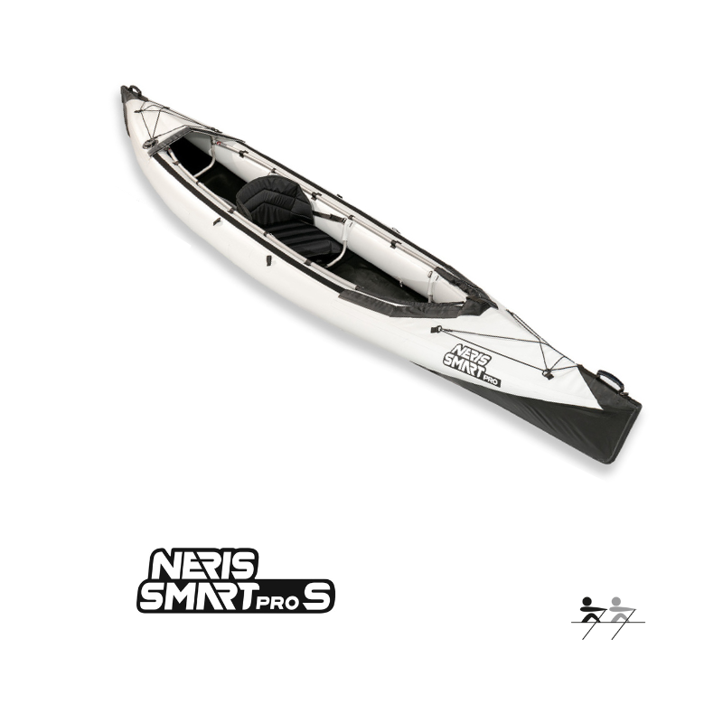 neris smart pro s kayak single seater design convertible to a double seater, versatile folding watercraft for various water adventures